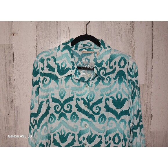 Soft Surroundings Catrina Textured Big Shirt Size XL - Picture 3 of 6